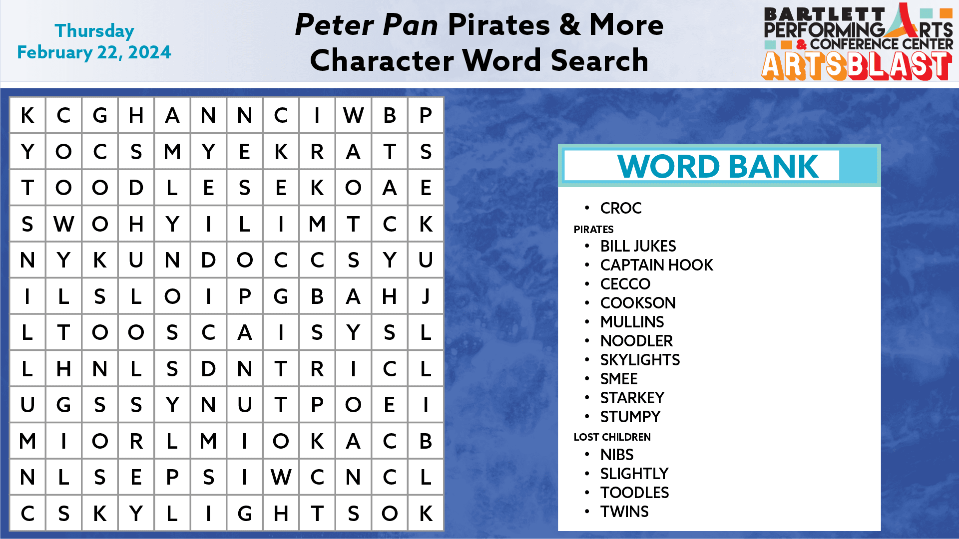 Pirates and More Word Search